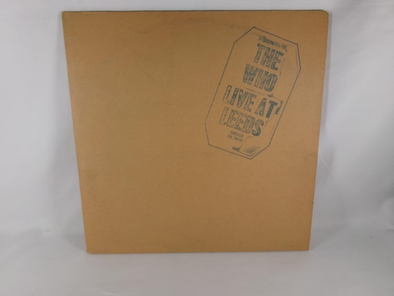 1970 The Who Live at Leeds LP Vinyl Record - Original US Pressing 12 Inserts EX