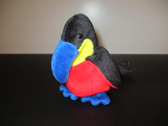 Vintage 1995 TY Beanie Baby Kiwi Black & White First Generation Tush Tag No Hang Tag Excellent Original Condition