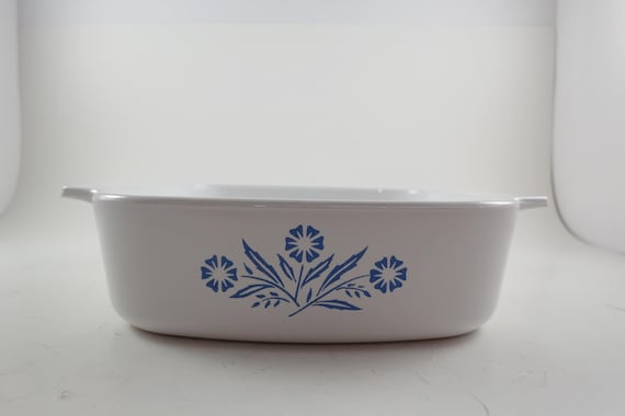 1985-1989 Corning Ware A-1-B Blue Cornflower 1 Quart Saucepan Excellent Condition