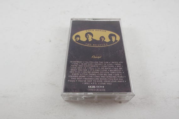 Vintage 1977 Beatles Love Songs Cassette Tape