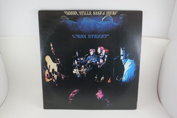 Vintage 1971 Vinyl LP Record Crosby Stills Nash & Young 4 Way Street