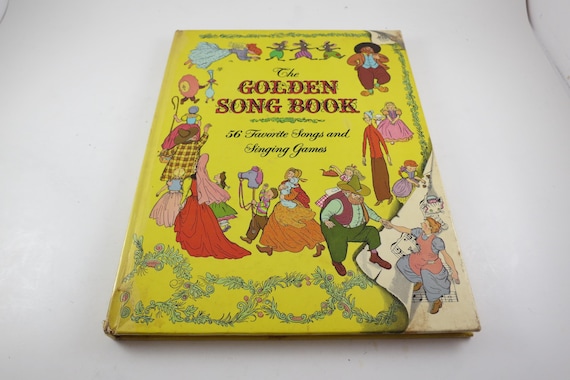 Vintage 1963 Children's Song Book, Hardcover, Illustrated