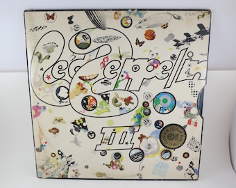 1970 Led Zeppelin III Vinyl LP: Original Wheel Cover EX