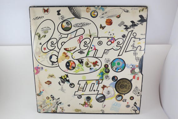 Vintage 1970 Led Zeppelin III Vinyl LP: Original Gatefold Wheel Cover