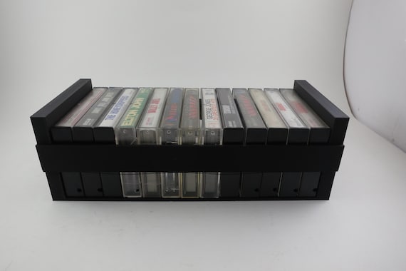 Custom 3D Printed 13 Cassette Holder In Black Cassette Display