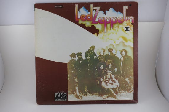 Vintage 1977 Vinyl LP Record Led Zeppelin II EX+