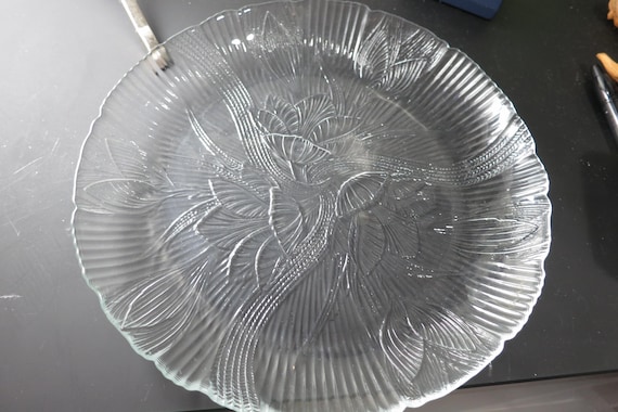 Set of Four Vintage Arcoroc France Canterbury Pattern 10 3/4 Inch Dinner Plates