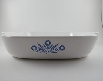 Vintage Corning Ware Blue Cornflower Skillet P-10-B 10 Inch