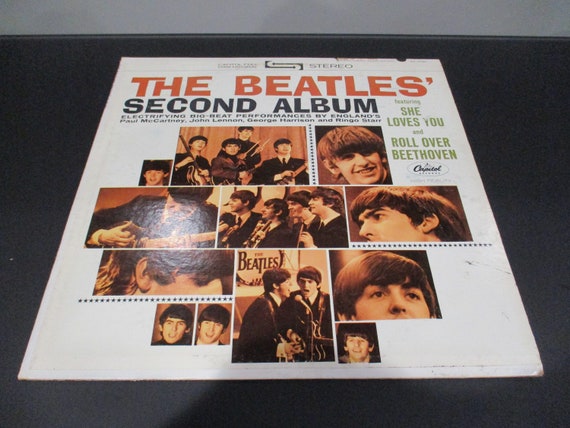 Vintage 1965 Vinyl LP Record The Beatles Second Album Stereo Pressing Excellent Condition 66313