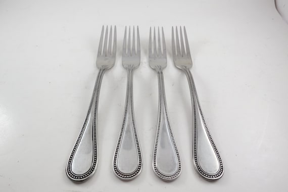 Towle Beaded Antique Forks: 18/8 Stainless Steel Flatware, Set of 4