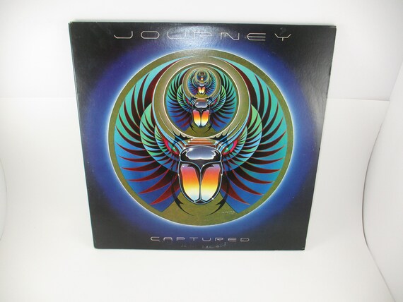 Vintage 1981 Vinyl LP Record Journey Captured Excellent Condition with Original Poster 68206