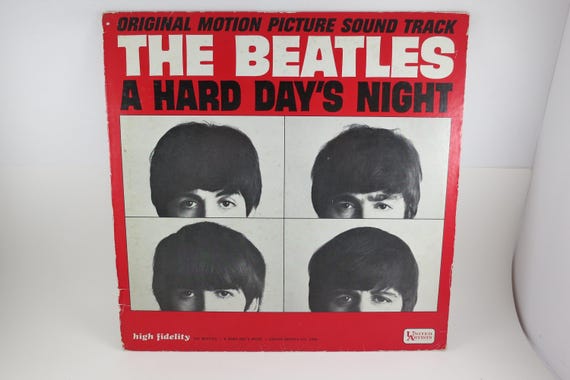 Vintage 1964 Beatles 'A Hard Day's Night' Vinyl LP - United Artists Mono