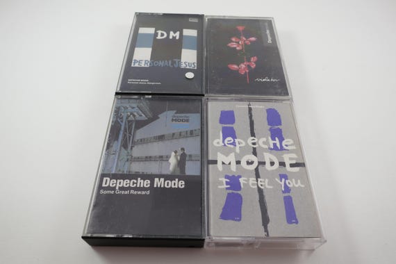 Vintage 1980's Depeche Mode Cassette Tapes Black Celebration Ultra Some Great Reward Songs of Faith Devotion Sold Individually