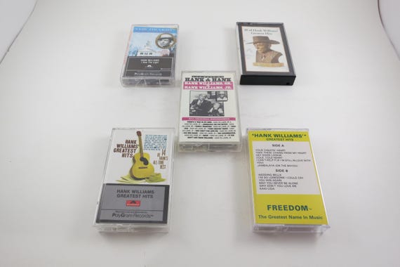Vintage Hank Williams Cassette Tape: Greatest Hits, Legendary Lonesome Blues