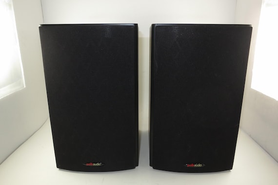 Pair of Polk Audio T15 Home Theater Bookshelf Speakers 100 Watt Black