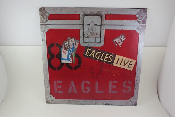 Vintage 1980 LP Vinyl Record The Eagles Live Very Good Condition