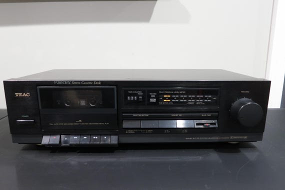 Vintage 80's Teac Stereo Cassette Deck Model W-285CHX Dubbing Dolby N/R Modern Retro Look