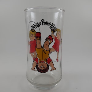 1984 Cabbage Patch Kids Glass Cup OAA Inc Vintage Collectible