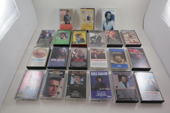 Merle Haggard Cassette Tape, 1980s Country Music, Sold Individually