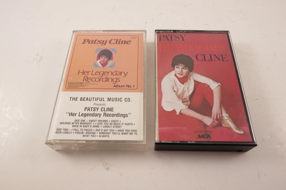 Vintage Patsy Cline Cassette Tape: Greatest Hits, Sentimentally Yours