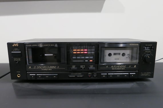 Vintage JVC Double Cassette Deck: Dolby HX Pro, Auto Reverse
