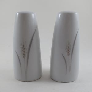 Fine China of Japan Platinum Wheat Pattern Salt and Pepper Set