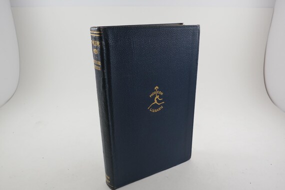 1928 Vintage Leather Book Twelve Men Theodore Dreiser Modern Library Edition Excellent Condition