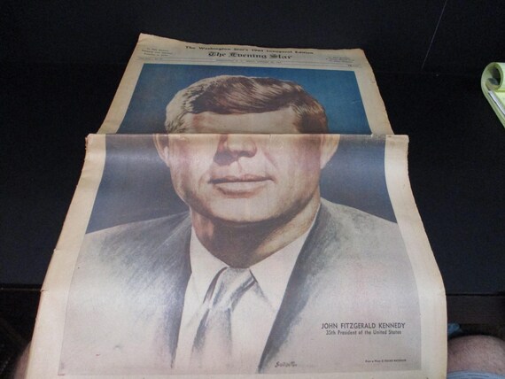 Vintage Friday January 20 1961 Washington Star Newspaper 1961 Inaugural Edition John F Kennedy Complete