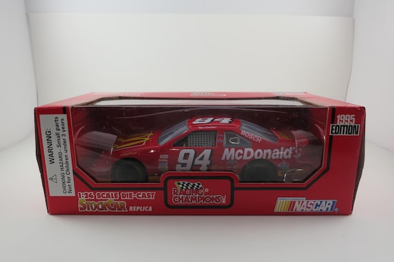 1995 Bill Elliott McDonald's NASCAR Diecast Car #94, Racing Champions 1:24 Scale
