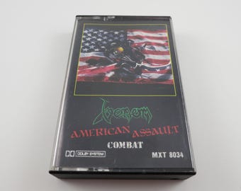 Vintage 1985 Venom American Assault Cassette Tape - Thrash Heavy Metal