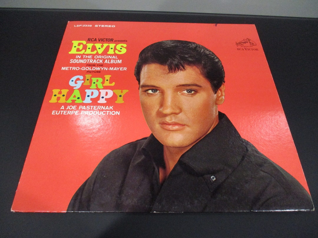 Vintage 1965 Vinyl LP Record Elvis Presley Girl Happy