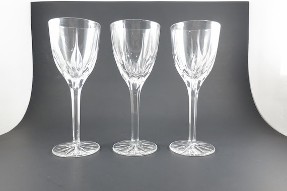 Set of Three Mikasa Apollo Crystal Wine Glasses