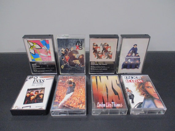 Vintage 1980's INXS Cassette Tapes Excellent Condition Kick X Disappear Listen Like Thieves The Swing Self Titled Sold Individually