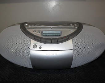 Vintage 2000's Sony ZS-X1 S2 Sports Boombox Ghetto Blaster Radio