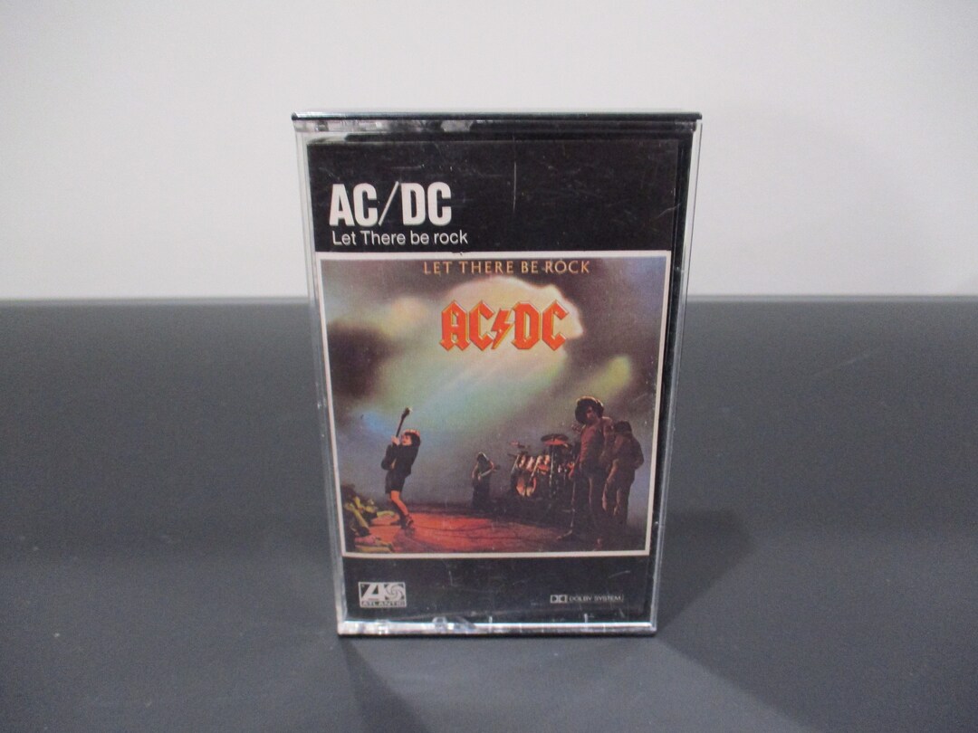 Vintage 1981 Cassette Tape Let There Be Rock AC/DC Spain Import ...