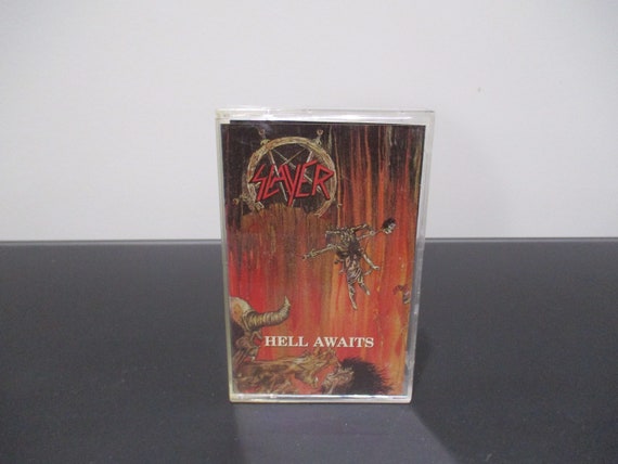 Vintage 1988 Cassette Tape Hell Awaits Slayer Heavy Metal