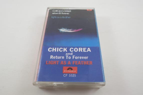 Vintage 1973 Cassette Tape Light As A Feather Chick Corea and Return to Forever