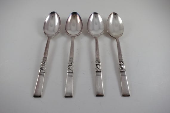 Vintage 1950s Community Silverplate Tablespoons - Coronation Pattern Set of 4