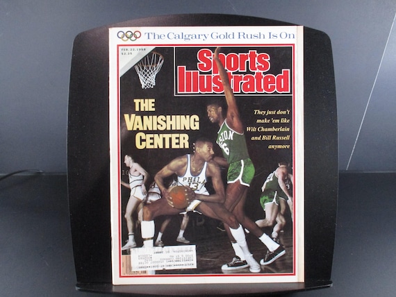 Vintage Sports Illustrated Magazine February 22, 1988 Wilt Chamberlain Bill Russell