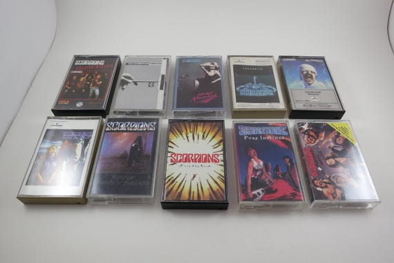 Vintage 1980's Scorpions Cassette Tapes Excellent Condition Virgin Killer Animal Magnetism More Sold Individually