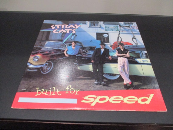 Vintage 1982 Vinyl LP Record Stray Cats Built for Speed Excellent Condition 65473