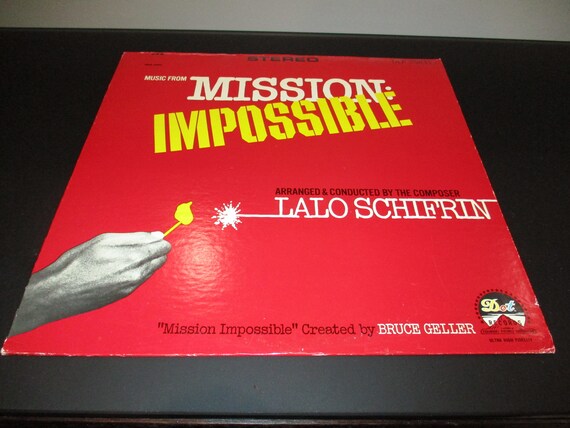 Vintage 1967 Vinyl LP Record Mission Impossible Original Soundtrack Excellent Condition 64155