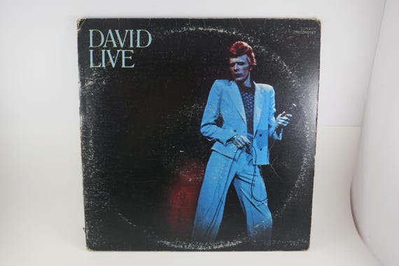 Vintage 1976 Vinyl LP Record Set David Live David Bowie Very Good Condition