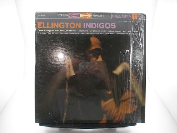 Vintage 1958 Vinyl LP Record Duke Ellington and His Orchestra Indigos Excellent Condition 6 Eye Label In Shrink 67275
