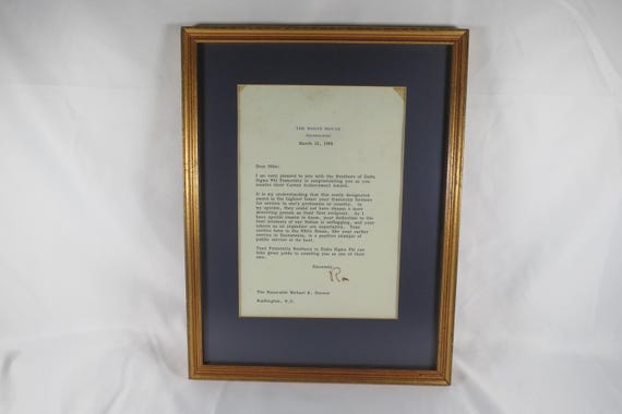 Framed Ronald Reagan Signed Letter to Michael Deaver