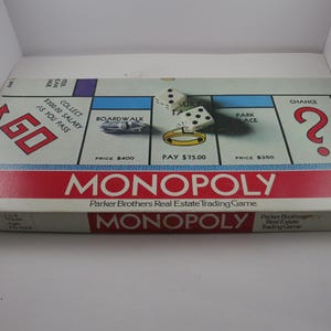 1975 Monopoly Board Game Parker Brothers 100% Complete Excellent Condition