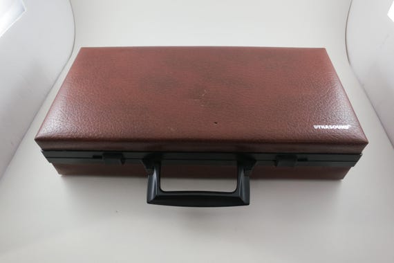Vintage 1980s Faux Leather Cassette Case: Holds 24 Tapes Dynasound
