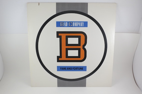 Vintage 1986 Vinyl LP Record Fame and Fortune Bad Company Near Mint Condition