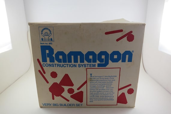 1987 Ramagon Construction System #490 Very Big Builder Set Discovery Toys In Original Box