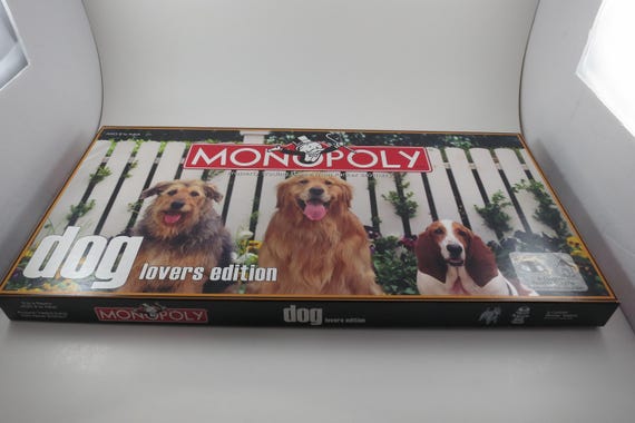 Vintage 2003 Dog Lover's Monopoly Game: